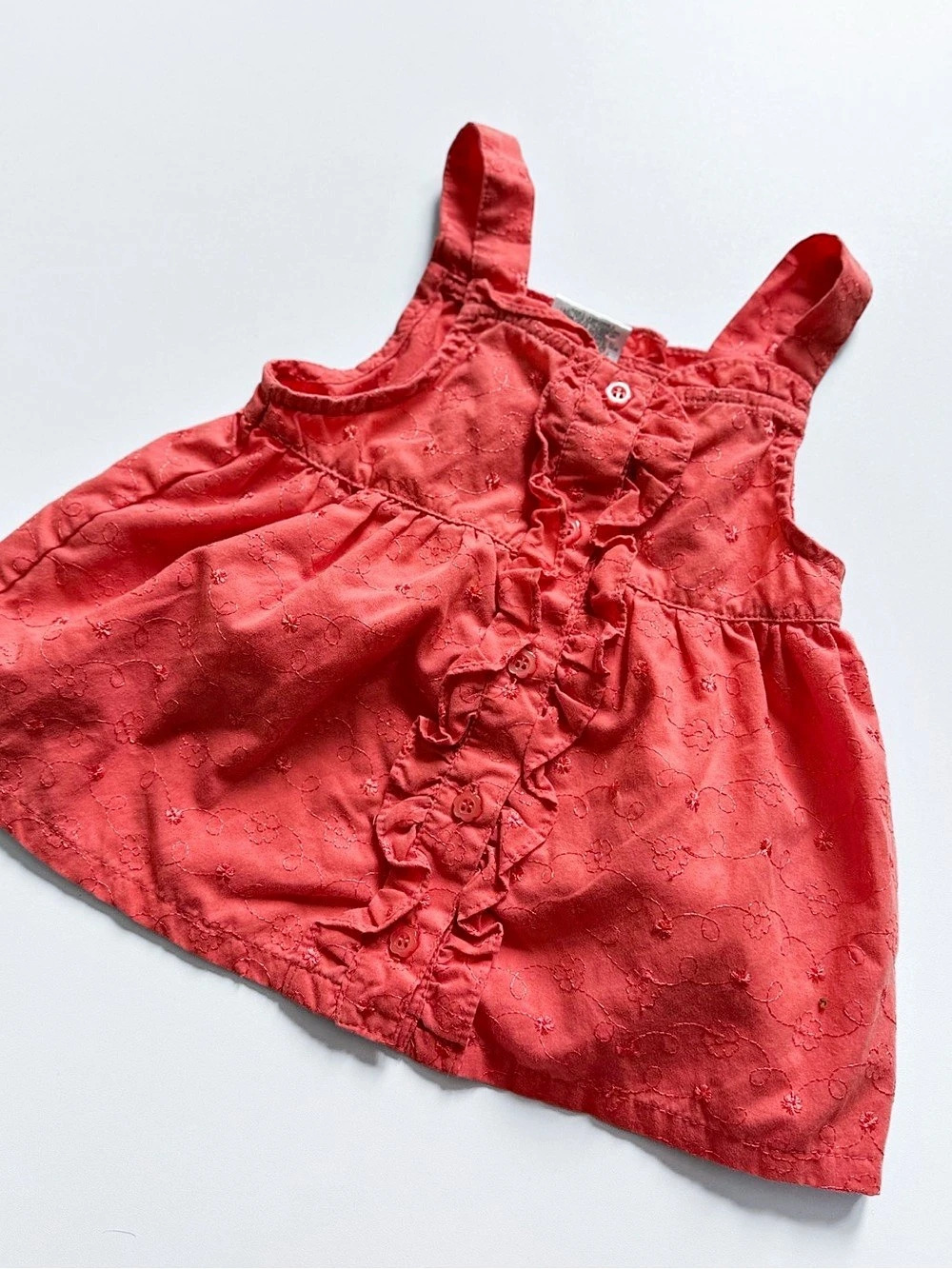 Y2K Penny M Kids Red Floral Casual Blouse Tank